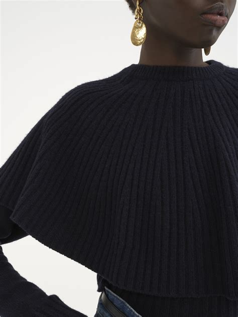 chloe cape cashmere jumper.